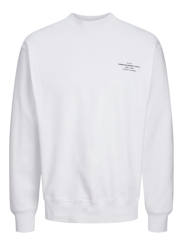 JACK & JONES JACK & JONES Sweater majica 'JPRCcchad'  crna / bijela