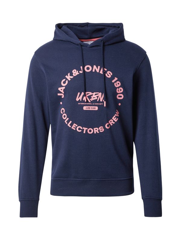 JACK & JONES JACK & JONES Sweater majica  noćno plava / lubenica roza