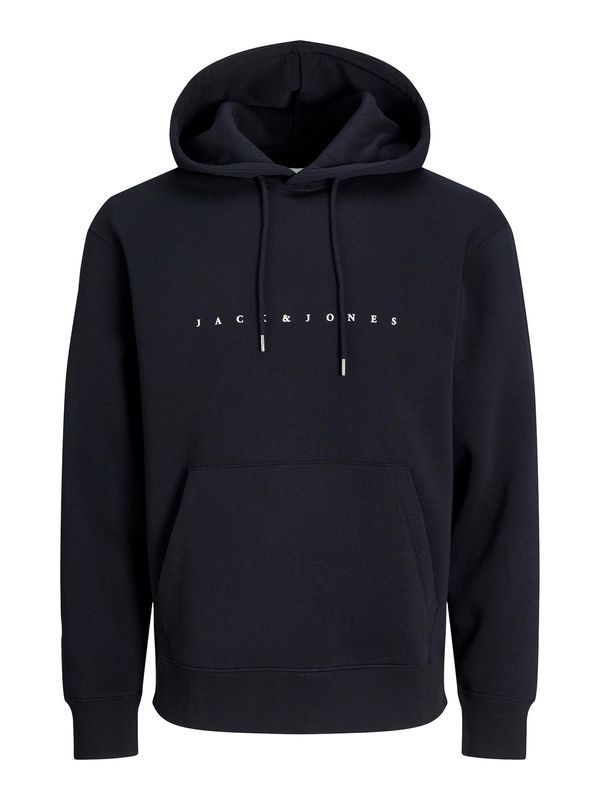 JACK & JONES JACK & JONES Sweater majica 'Star'  crna / bijela