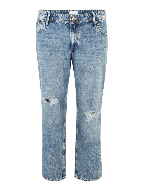 JACK & JONES JACK & JONES Traperice 'Mike'  plavi traper / smeđa
