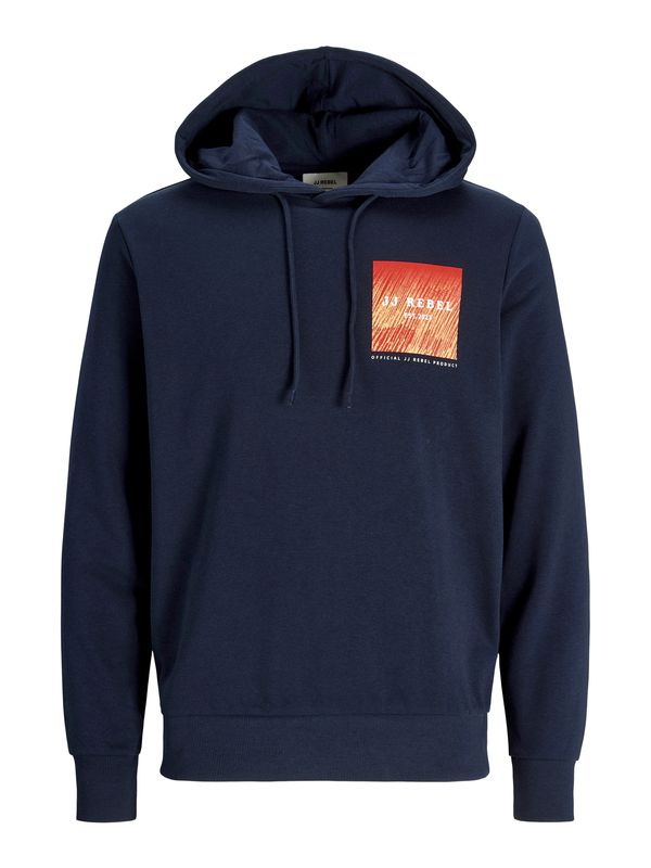 JJ Rebel JJ Rebel Sweater majica 'JREBRAVEN'  noćno plava / losos / bijela