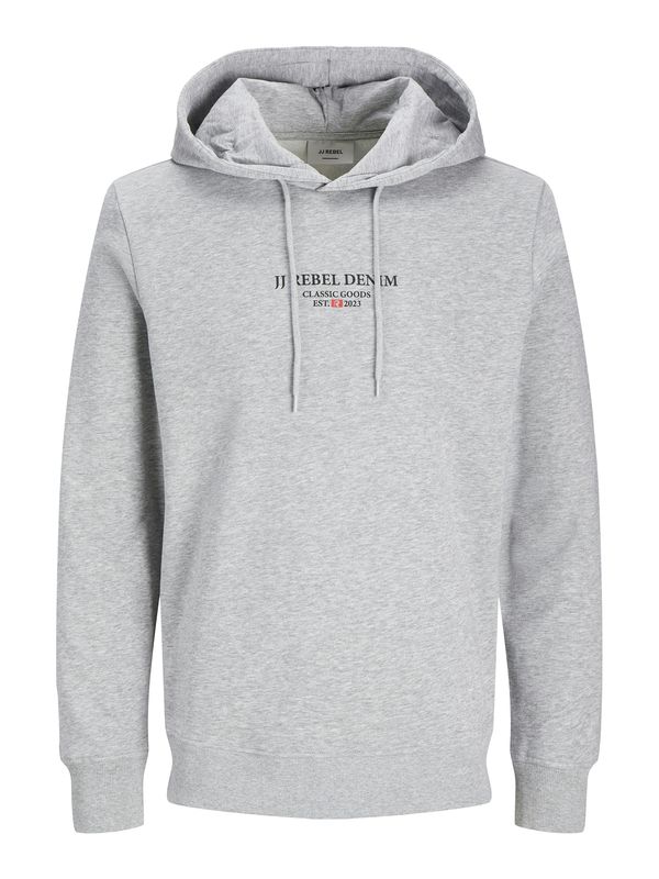 JJ Rebel JJ Rebel Sweater majica  svijetlosiva / crna