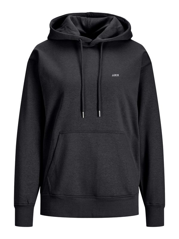 JJXX JJXX Sweater majica 'Abbie'  svijetlosiva / crna