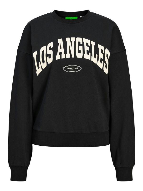 JJXX JJXX Sweater majica 'JXMerle'  crna / bijela