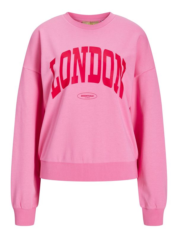 JJXX JJXX Sweater majica 'JXMERLE'  svijetloroza / jarko crvena