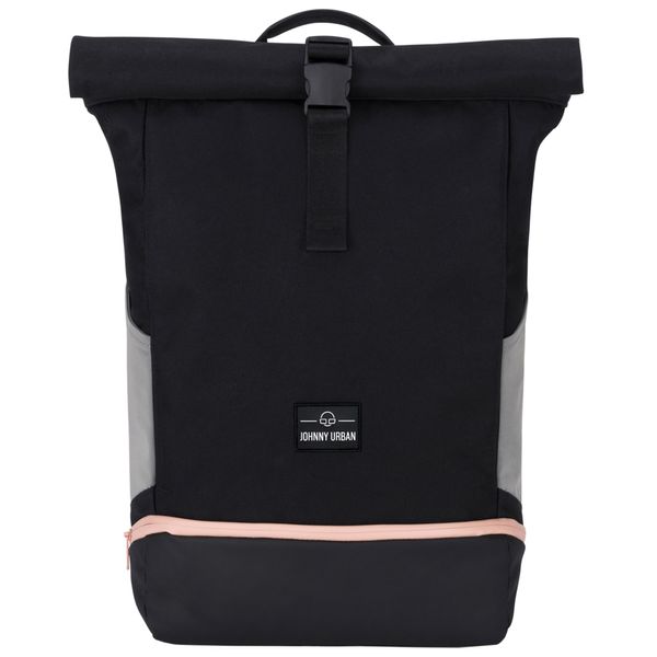 Johnny Urban Johnny Urban Ruksak 'Allen Large'  svijetlosiva / koraljna / crna