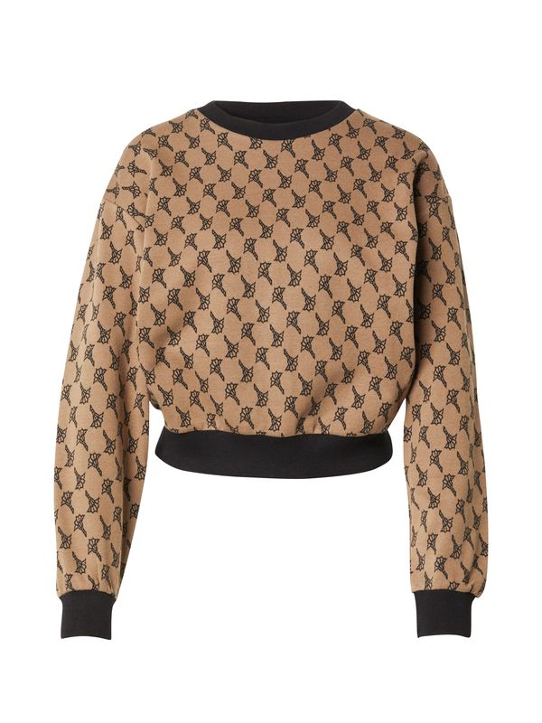 JOOP! JOOP! Sweater majica 'Tora'  smeđa / crna