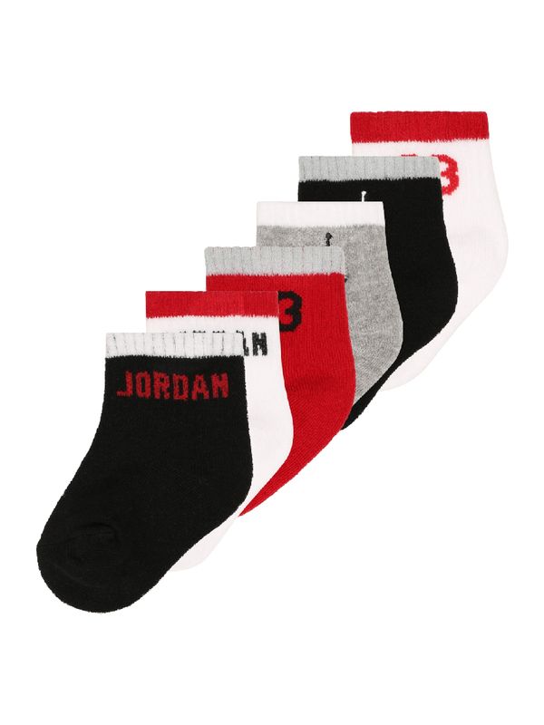 Jordan Jordan Čarape  siva / crvena / crna / bijela