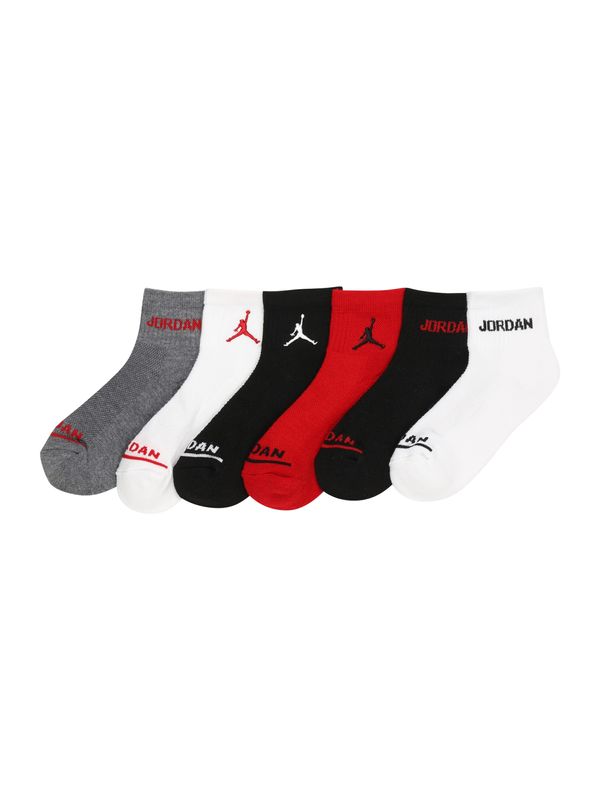 Jordan Jordan Čarape  siva / crvena / crna / bijela