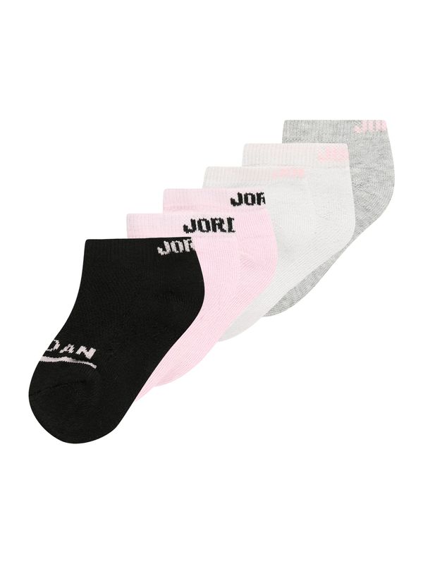 Jordan Jordan Čarape  svijetlosiva / siva melange / roza / crna