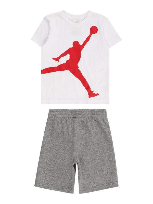 Jordan Jordan Komplet 'JUMBO'  siva melange / crvena / prljavo bijela