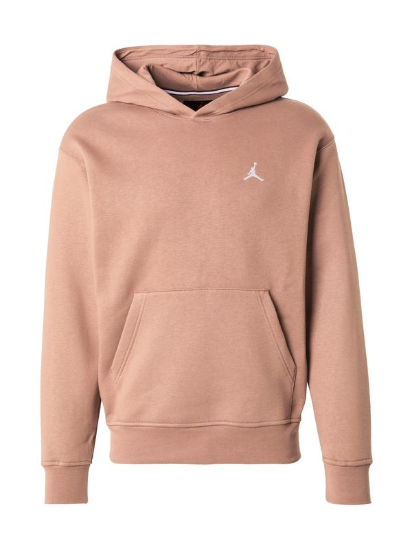 Jordan Jordan Sweater majica 'BRKLN FLC'  moka smeđa / bijela