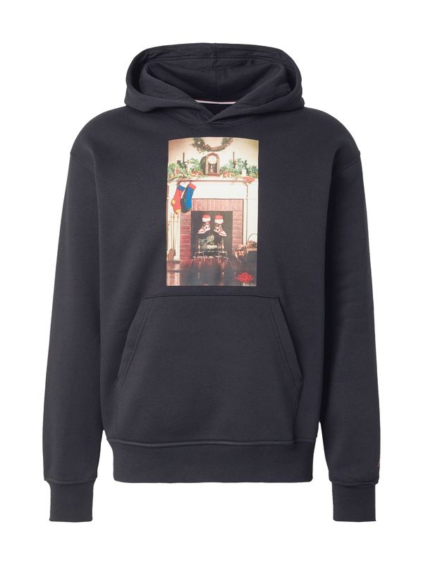 Jordan Jordan Sweater majica 'CHIMNEY'  zelena / svijetlo crvena / crna / bijela