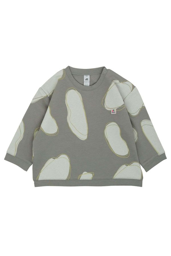 Jrmori Jrmori Sweater majica  tamo siva / limeta / menta