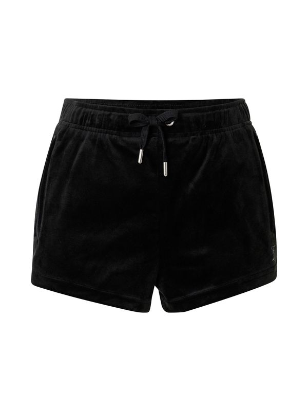 Juicy Couture Juicy Couture Hlače  crna / prozirna
