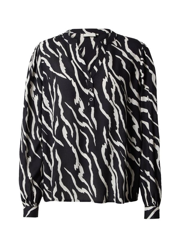 Kaffe Kaffe Bluza 'Somia'  crna / bijela
