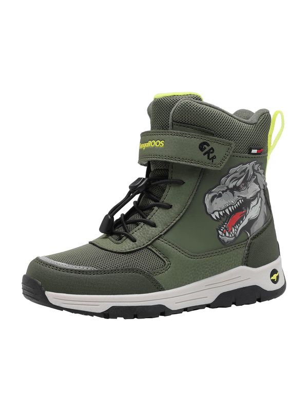 KangaROOS KangaROOS Čizme 'Edison'  siva / maslinasta / crvena