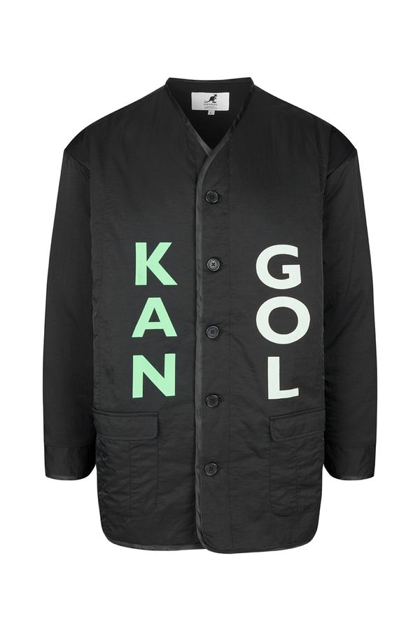 KANGOL KANGOL Prijelazna jakna 'Frisco Liner'  menta / crna / bijela