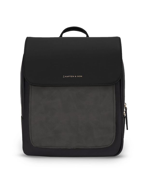 Kapten & Son Kapten & Son Ruksak 'Tromso Small All Black'  tamo siva / crna