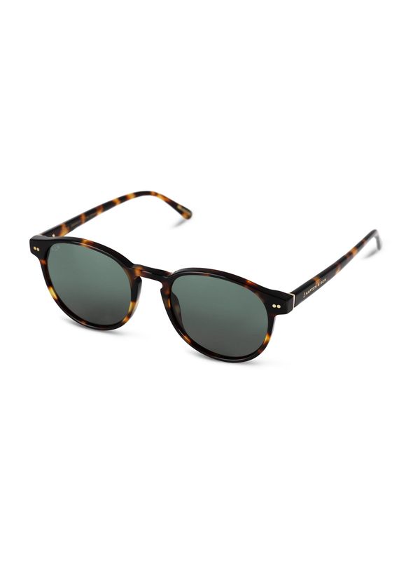 Kapten & Son Kapten & Son Sunčane naočale 'Marais Large Tortoise Green'  karamela / zlatna / sivkasto zelena / crna