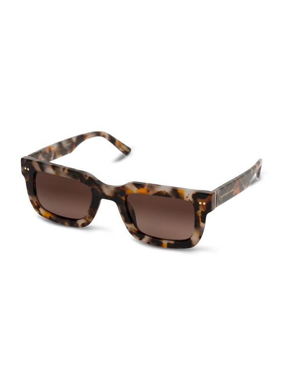 Kapten & Son Kapten & Son Sunčane naočale 'Phoenix Desert Speckled Brown'  smeđa / moka smeđa / bijela