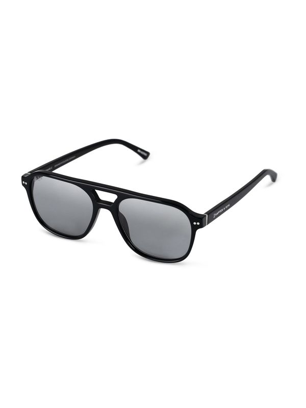 Kapten & Son Kapten & Son Sunčane naočale 'Zurich Oversize All Black'  crna / srebro