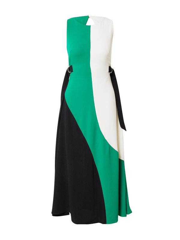 Karen Millen Karen Millen Haljina  zelena / crna / prljavo bijela