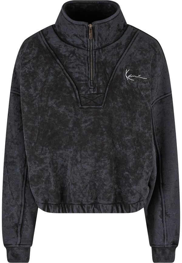 Karl Kani Karl Kani Sweater majica 'KW241-007-3'  grafit siva / crna