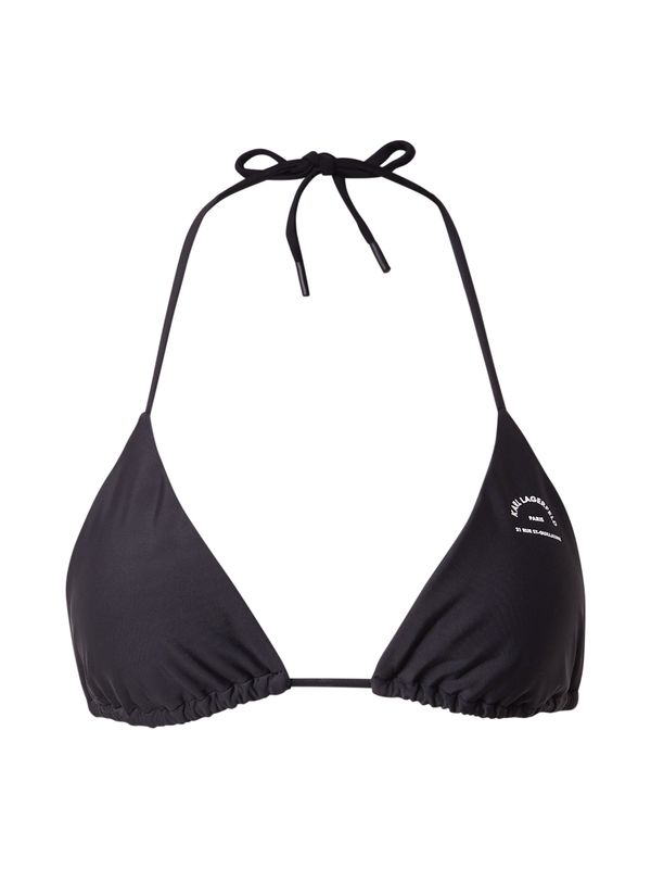 Karl Lagerfeld Karl Lagerfeld Bikini gornji dio  crna / bijela