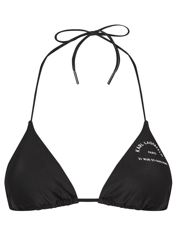 Karl Lagerfeld Karl Lagerfeld Bikini gornji dio  crna / bijela