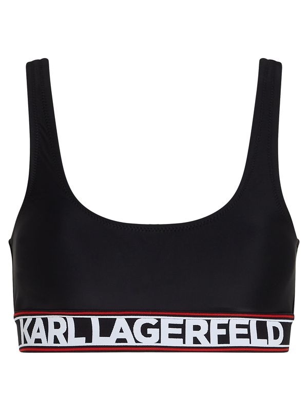 Karl Lagerfeld Karl Lagerfeld Bikini gornji dio  crvena / crna / bijela