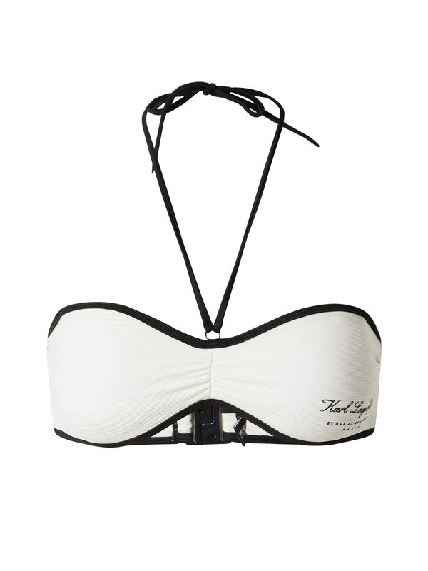 Karl Lagerfeld Karl Lagerfeld Bikini gornji dio 'HOTEL'  boja pijeska / crna
