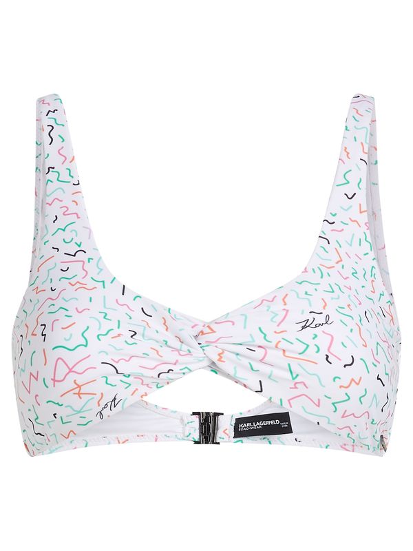 Karl Lagerfeld Karl Lagerfeld Bikini gornji dio  narančasta / roza / crna / bijela