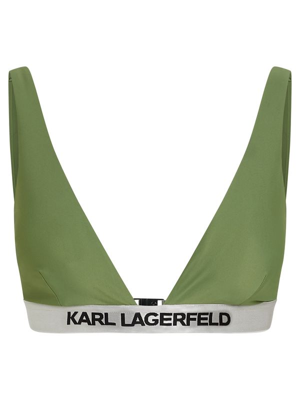 Karl Lagerfeld Karl Lagerfeld Bikini gornji dio  siva / crna / bijela