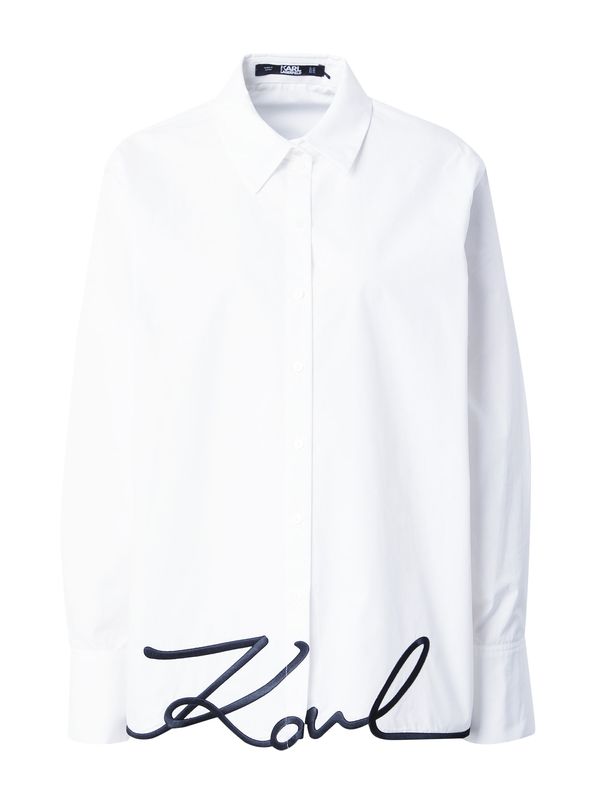 Karl Lagerfeld Karl Lagerfeld Bluza  crna / bijela