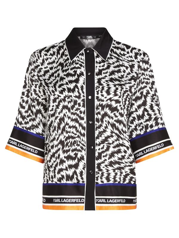 Karl Lagerfeld Karl Lagerfeld Bluza  šafran / crna / bijela