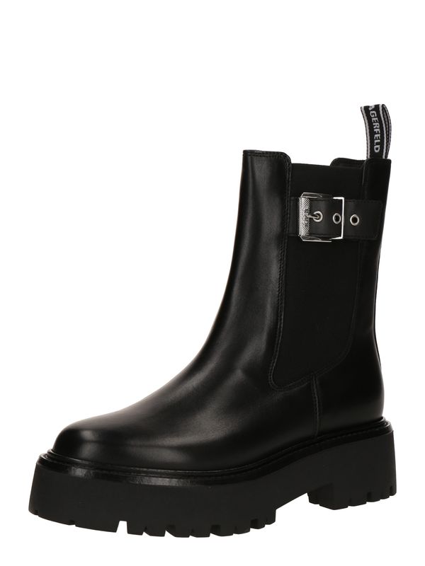 Karl Lagerfeld Karl Lagerfeld Chelsea čizme 'BURLY BIKER'  crna
