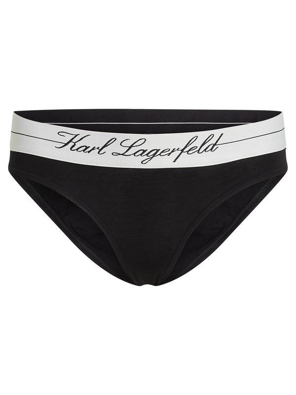 Karl Lagerfeld Karl Lagerfeld Hipster gaćice 'HOTEL'  crna / bijela