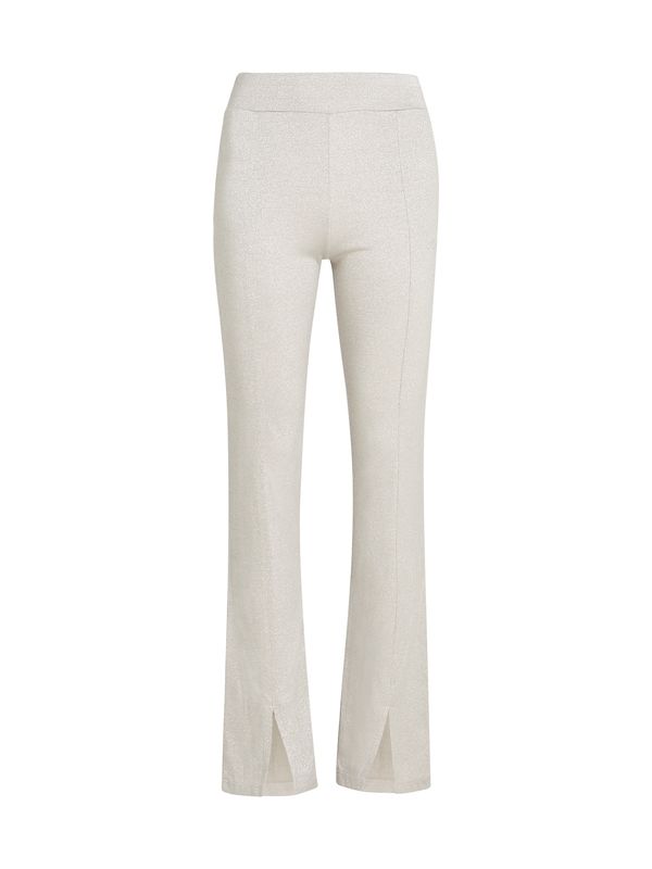 Karl Lagerfeld Karl Lagerfeld Hlače ' Fashion Lurex Sweatpants '  srebro
