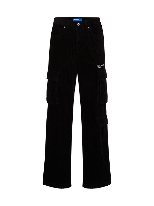 KARL LAGERFELD JEANS KARL LAGERFELD JEANS Hlače  crna / bijela