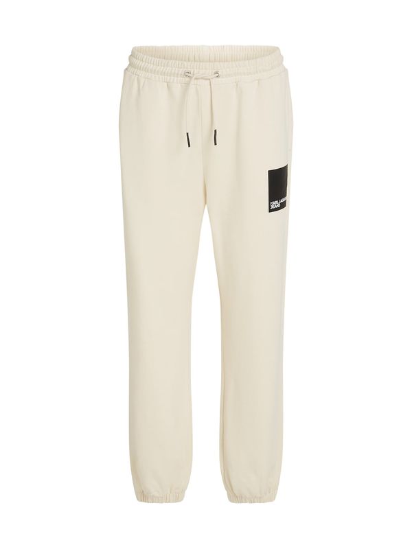 KARL LAGERFELD JEANS KARL LAGERFELD JEANS Hlače  crna / vuneno bijela