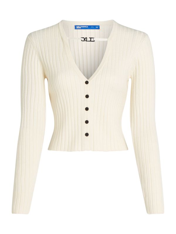 KARL LAGERFELD JEANS KARL LAGERFELD JEANS Kardigan  vuneno bijela