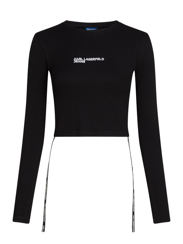 KARL LAGERFELD JEANS KARL LAGERFELD JEANS Majica  crna / bijela