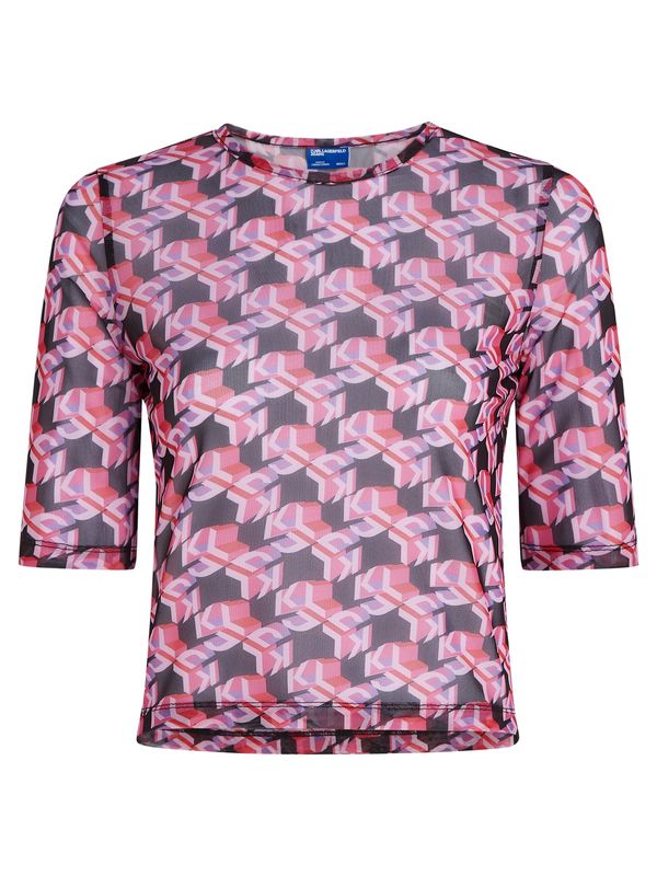 KARL LAGERFELD JEANS KARL LAGERFELD JEANS Majica  roza / roza / crna