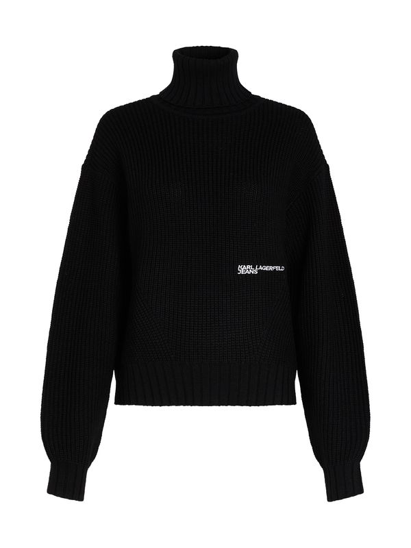 KARL LAGERFELD JEANS KARL LAGERFELD JEANS Pulover  crna / bijela