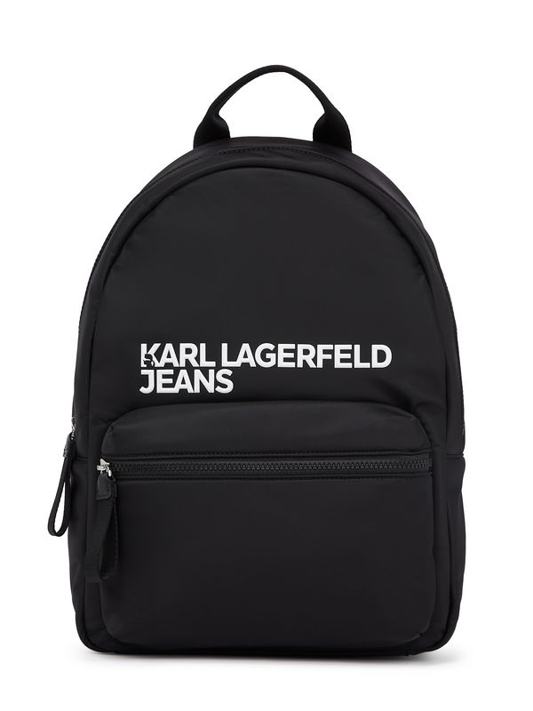 KARL LAGERFELD JEANS KARL LAGERFELD JEANS Ruksak ' ESSENTIAL '  crna / bijela