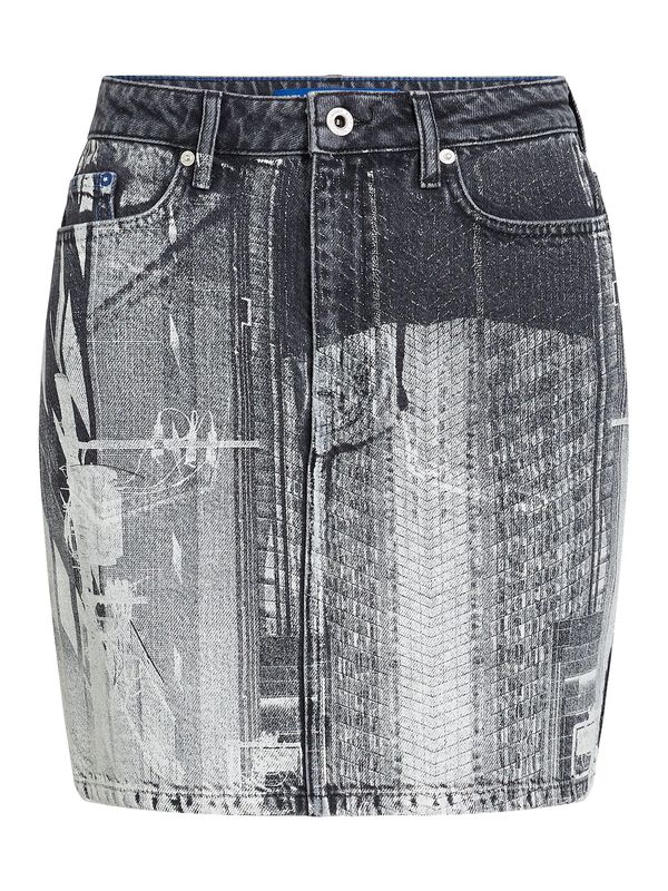 KARL LAGERFELD JEANS KARL LAGERFELD JEANS Suknja  siva / crna