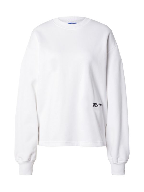 KARL LAGERFELD JEANS KARL LAGERFELD JEANS Sweater majica  crna / bijela