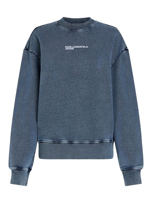 KARL LAGERFELD JEANS KARL LAGERFELD JEANS Sweater majica  indigo / bijela