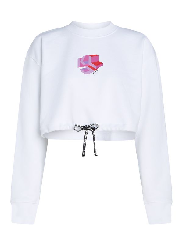 KARL LAGERFELD JEANS KARL LAGERFELD JEANS Sweater majica  ljubičasta / roza / bijela